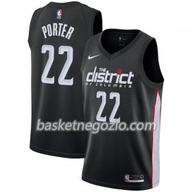 Canotte Uomo Washington Wizards Otto Porter  22 2018-19 Nike City Edition Nero Swingman